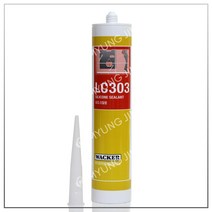 WACKER 럭키 실리콘 LC303 글레이징용 초산형 실란트 (백색 300ml)