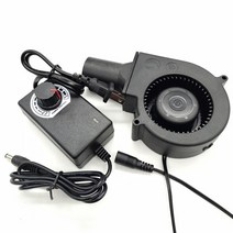 BFB1012EH 12V 2.94A 9733 9cm 소형 휴대용 대용량 터보 송풍기 공기 수집 포트 전원 공급 장치 속도 컨트롤러 포함, Blue, 고정 컬러, UK plug, 02 Blue_01 고정 컬러_03 UK plug