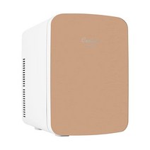 Cooluli 침실용 10L 미니 냉장고 자동차 사무실 책상 및 기숙사 방 음식 음료 스킨 케어 뷰티 메이크업을 위한 12v 휴대용 냉각기 보온기 전면 유리 포함 프랙탈 핑크(Fr, 15 Liter, Gold, Gold