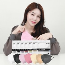 국산필터 KF94 더질러 새부리형 컬러마스크 대형 100매(25매입) 최신제조, 25매입, 4개, 연베이지