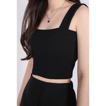 아날로그B 골지 크롭 뷔스티에 슬리브리스 (4color)