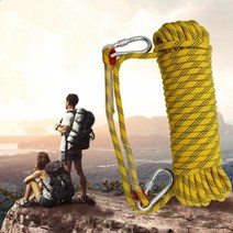생존 장비 로프 안전 직경 암벽 하이킹 탈출 액세서리 캠핑 등반, 10mm-10m 빨간색