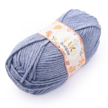 삼남뜨개실 나코 봉주르 100g 13컬러 목도리실 털실 겨울실, 나코 봉주르 100g 6 파스텔 블루