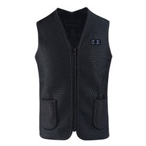 발열조끼 내피 군인진급선물 방한작업복 usb 배터리 7 난방 구역 열 남자 발열내의 내복