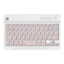 UB BK1 휴대용 무선 블루투스 키보드 슬림형, 핑크, 스몰