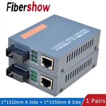 광접속기 광융착접속기 광융착기 기가비트 광섬유 미디어 컨버터 HTB-GS-03 1000Mbps 단일 SC 포트 외부 전원 공급 장치, with 3KM module