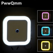 PwwQmm-야간 조명 절약 LED 센서 스마트 황혼부터 새벽까지 램프 침실 화장실 계단 복도용 야간, Eu, orange