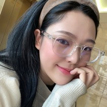 대륙안경 블루라이트 차단 아넬형 안경 뿔테