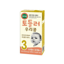 베지밀 토들러 우리콩 3단계 유아식 두유 190ml, 콩, 32개