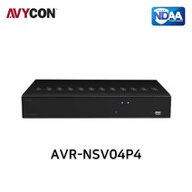 [AVYCON] 미국 아비콘 AVR-NSV04P4 4채널 IP네트워크 NVR POE 최대4K, AVR-NSV04P4 (HDD미포함), 1개