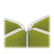 ECO 30T 플렛파티션 연결형 포스트 사무실 칸막이 가림판, H1570