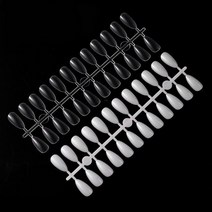 네일 리필팁 아트팁 아몬드쉐입 120P, 투명