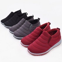 딕슈 남녀공용 퍼 안감 방수 방한화 누빔 키높이 슬립온 SN1FWUA909