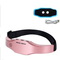 두통 완화 불면증 해소 전기 헤드 마사지 편두통 불면증 출시 USB 충전식 치료 수면 완화, 분홍색, 02 pink