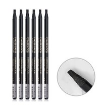 디자인 밀라노펜슬 6컬러 6개입, 블랙