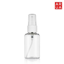 아루아 휴대용 투명 스프레이 공병 용기, 1개, 화이트 50ml