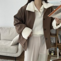 [미친가격~!] 양털카라 몽구스 모직 단추포켓 자켓