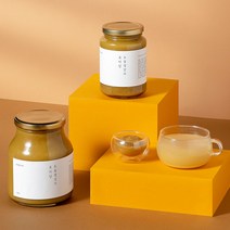 호미당 국내산 전통 토종 생강청 진한 생강차 1kg, 딸기잼 80% (500g x 2병)