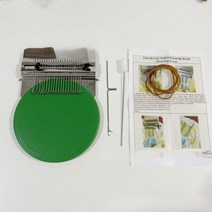 미싱기계 미니재봉기 소형재봉틀 가정용미싱 DIY 의류 재봉틀 청바지 꼬기 패치 기계 미니 베틀 멘더 수제 직조 뜨개질 세트 도구, Green 12 Pins