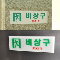 비상구 표지판, 축광 가로