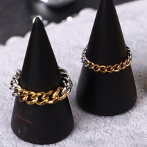 써지컬스틸 체인반지 남자 여자 커플