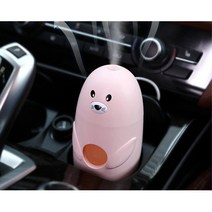 독서실가습기 귀여운 바다 표범 수직 분사 미니 가습기 데스크인테리어 여직원선물 강아지코가습, 핑크