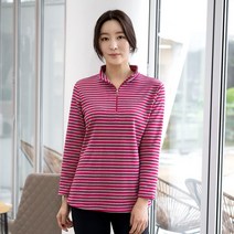 엄마옷 모슬린 기모 지퍼 반폴라 티셔츠 TP211041마담 미시옷 50대 중년여성의류 60대 엄마옷 빅사이즈 할머니옷 여성옷
