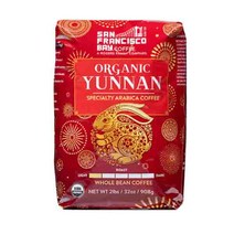 샌프란시스코 베이 커피 오가닉 홀빈 커피 908g San Francisco Bay Coffee Organic Yunnan Whole Bean 2 lb