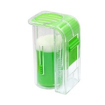 꿀벌 여왕 마킹 포수 플라스틱 한 손으로 마커 병 플런저 봉제 양봉가 도구 정원 1 피스, 03 green
