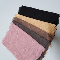 dklace 스판레이스모음 / 스판레이스 6-73249 폭 23cm 자가드, Khaki