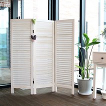 엘리스 미니 3단 원목 인테리어 파티션, 화이트