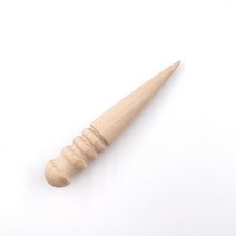 가죽 단면 공예 원뿔 우드 슬리커 천연 목재 꾸미기 DIY 봉 토코놀 작업 후 사용