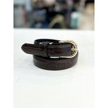 코코벨트 세이브존01 악어 무늬 소가죽 벨트 CCBT112204