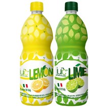 쥬시 레몬주스 1L + 라임주스 1L (합 2개입)
