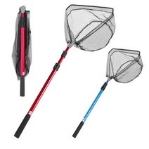 낚싯대 서브 삼각 프레임 낚시 뜰채, 2.1m, 레드