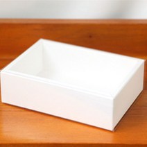 슬리브화이트상자/직사각(2개) 12x8x3.7cm