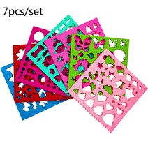 펠트공예 양모 인형 만들기 DIY 다채로운 멀티 모양 사랑스러운 패턴 DIY 펠트 템플릿 바늘 펠팅 아플리케, 01 1
