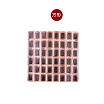 타이어수리 펑크 도구 호환 2mm 3mm 타이어 수리 피스 4 개 라운드 스퀘어 오토바이 자전거 패치 고무, Square