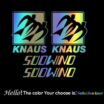 차꾸미기 카라반 캠핑카 트레일러 차량용 스티커 레이 바이크 6 조각 Ü 캠퍼 캐러밴, 반사 레이저, 내가 28x32cm