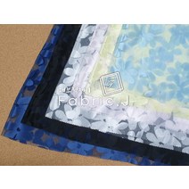 패브릭제이 대폭 20데니어 노방 오간자 번아웃원단 플라워 6종 FJ-044, White