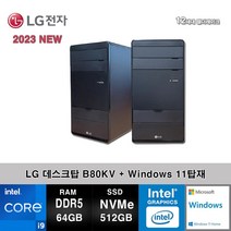 LG전자 데스크탑 12세대 I9 컴퓨터 B80KV-AR29S5X+WIN11 (I9-12900/64GB/SSD512GB/UHD770/WIN11)