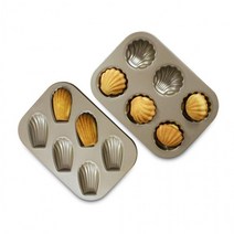 집에서 빵만들기 베이킹 도구 몰드 마들렌틀 팬 홈베이킹 제과제빵 6구 떡틀 쿠키틀 모양틀, 1개