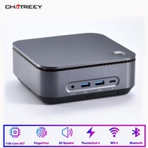 인텔코어 i5 1135G7 i7 1165G7 미니 pc 데스크탑 컴퓨터 스피커 썬더볼트 4 3x4K 출력 게임용 PC 윈도우 11 와이파이 6, 해외공급사, i5-1135G7 + EU, 64G Ram 1TB SSD