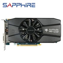 가성비 SAPPHIRE Radeon HD 7770 1GB 그래픽 카드 GPU AMD HD7770 1G GDDR5 비디오 카드 PC 컴퓨터 게임 HDMI PCI-E X16 사용