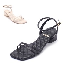 [SAERA] 세라구두 (여성화)22SS S22S001 데일리 퀼팅스트랩 샌들 4CM