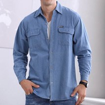 가바바 직수입 남성 청남방 박시하고 편하게 입자 G2515