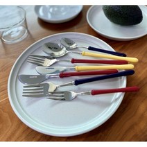 허밍 커트러리 레트로 빈티지 카페 브런치 디저트 포크 나이프 스프레더 양식기, 버터나이프, 네이비