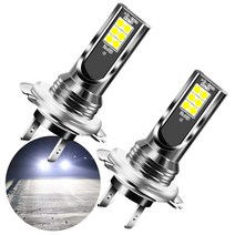 아우디호환호환 드레스업 부품 2x H7 LED 자동차 헤드 라이트 전구 아우디호환 S 라인 A4 A3 A6 C5 Q7 Q5 A1 A5 80 TT A8 Q3 A7 R8 RS B6 B, [01] WHITE, [01] H7