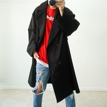 봄 가을 오버핏 빅사이즈 트렌치코트 더블 바바리 롱코트