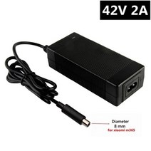 36v 2a 전기 자전거 리튬 배터리 충전기 42v 2a xiaomi m365 2, DC 8mm, 우리를